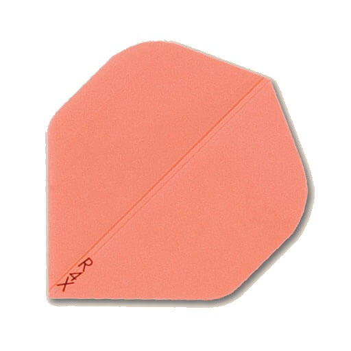 Ruthless Amazon-shape dart flight in neon orange, model X108