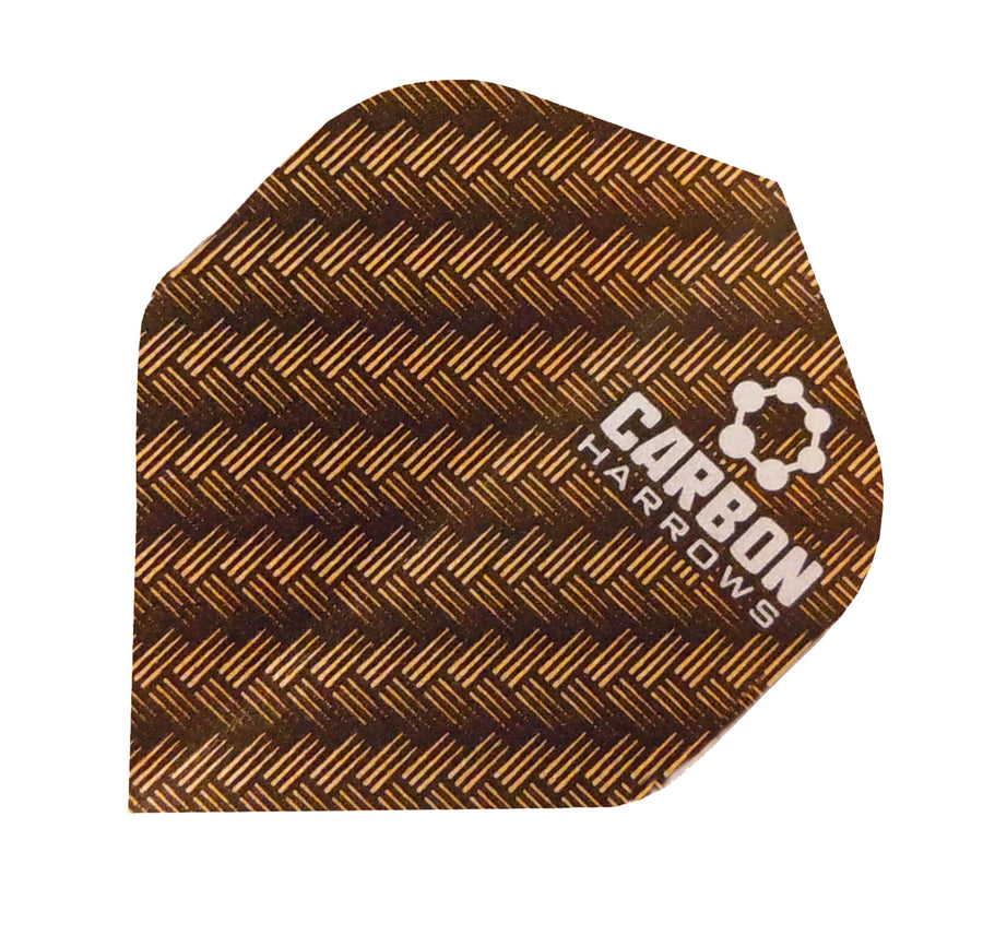 Harrows Carbon dart flight in bronze carbon-look print