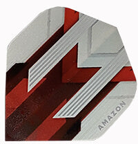 Amazon Flights red and silver design