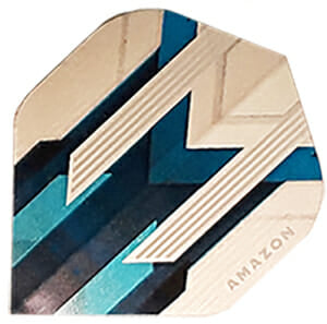 Amazon Flights blue and silver design