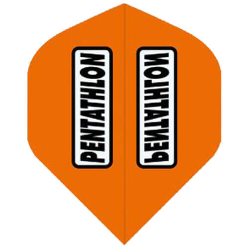 Pentathlon transparent orange dart flight