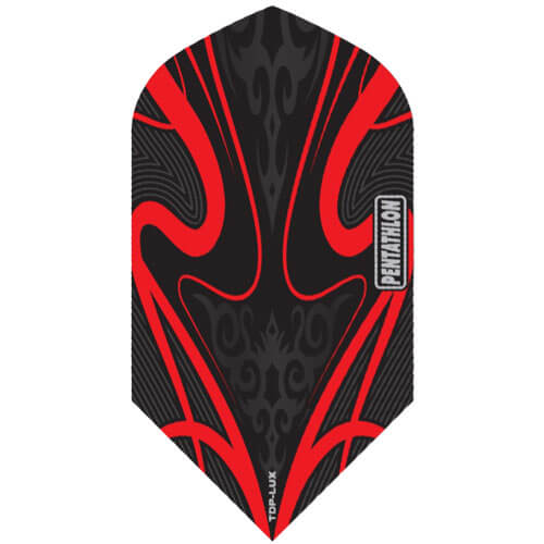 Pentathlon Flights, red and black design