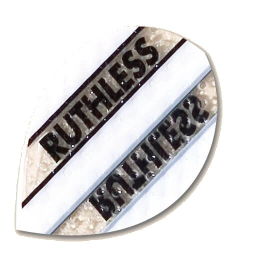 Amazon-Ruthless dart flight, embossed dimpled white