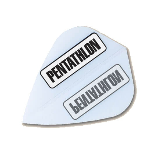 White Pentathlon dart flight