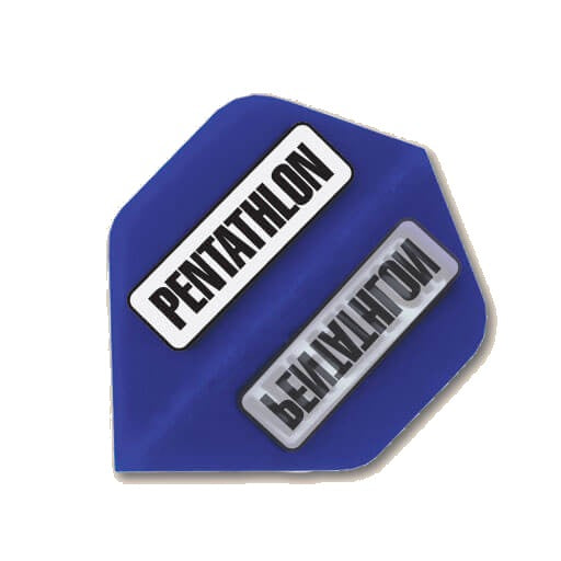Blue Pentathlon Mini dart flight