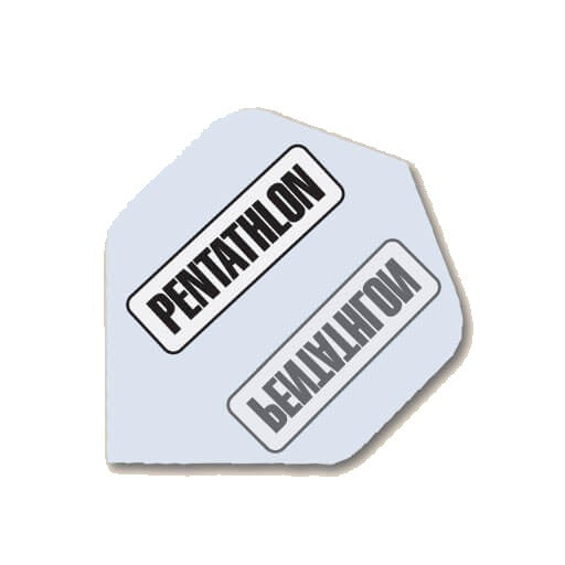 White Pentathlon Mini dart flight