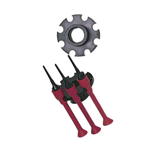 Quiver accessory that slides over the barrel to hold up to eight darts